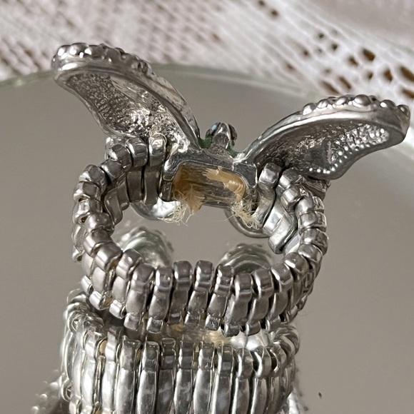 🦋 Beautiful Green Enamel Butterfly Cocktail Ring OSFM - Picture 4 of 5